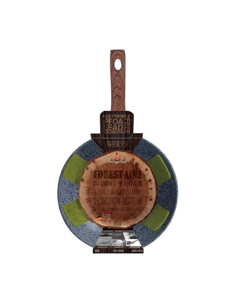 Tigaie wok, aluminiu, Berlinger Haus, Forest Line, BH 1204, gri