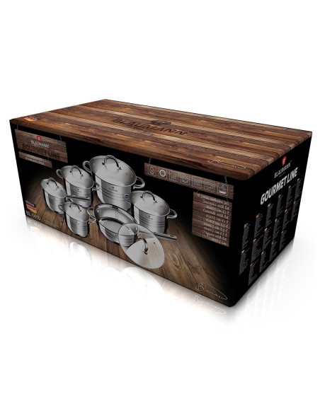 Set oale, cratite si tigai inox,12 piese, Blaumann, BL1410