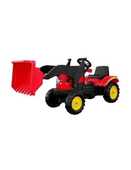 Tractor excavator Herman, cu remorca si pedale pentru copii, 165x42x50 cm, LeanToys, 5227 produse de calitate pentru copii, baie