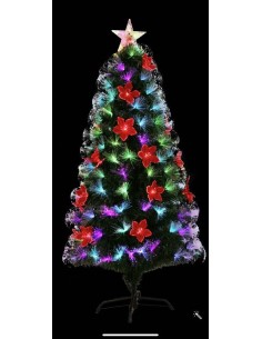 Brad artificial Craciun, 180 cm, instalatie integrata si suport, verde 2