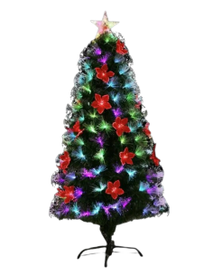 Brad artificial Craciun, 210 cm, instalatie integrata si suport, verde