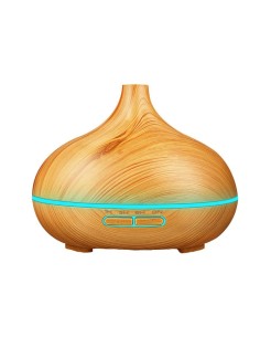 Umidificator aer cu telecomanda, aromaterapie, plastic maro, Led