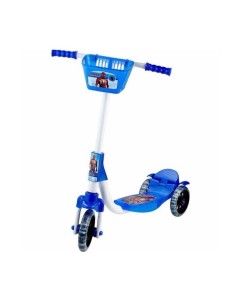 Trotineta cu 3 roti  pentru copii, albastra, cu design frumos, 166