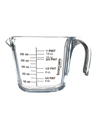 Cana gradata 500 ML din sticla | Recipient gradat GIMIHOME