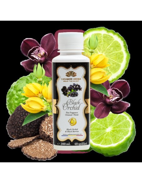 Parfum de rufe albe si color, 200 ml, 40 spalari, Cashmere Black Orhid