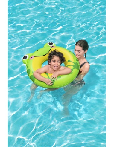 Colac inot pentru copii, gonflabil, model broscuta verde | 3-6 ani