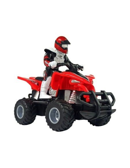 ATV rosu RC pentru copii , Quad cu telecomanda 27 Mhz, LeanToys, 9385 produse de calitate pentru copii, baieti si fete LeanToys 