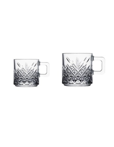 Set 2 cani de sticla Timeless 195 ml, 55452 | GimiHome