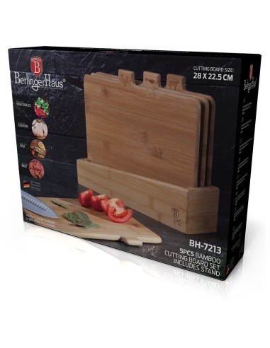 Set tocator din bambus, 5 piese, Berlinger Haus BH/7213