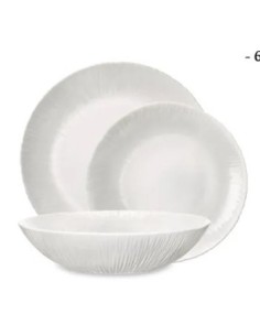 Set farfurii opal, 18 piese, Coconut, | GimiHOME 2