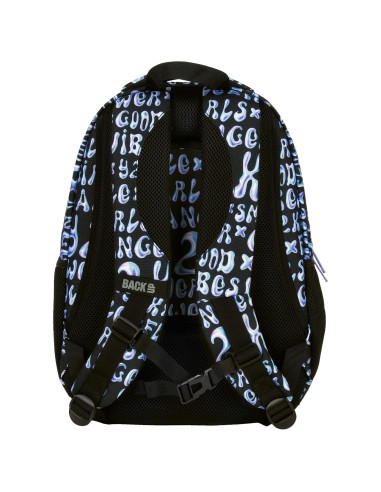 Ghiozdan pentru fetite, Backup, Impermeabil, Holo Girls, cu 3 compartimente, PLB6O08, 42x30x20cm