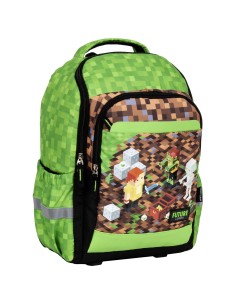 Ghiozdan pentru copii, Derform, Impermeabil, Future Pixel, PLSZDF35, 37x27x15 cm