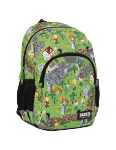 Ghiozdan BackUp, 26x34x14 cm, Poliester, Multicolor, PLB5T61