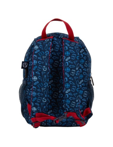 Rucsac model fotbal, albastru inchis, 30x24x13cm, 2 compartimente, PLW12PI19