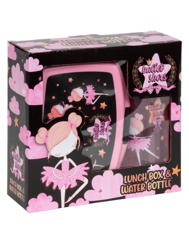 Set cutie de pranz si sticla de apa, model balerina, Kidea, ZSBABL12