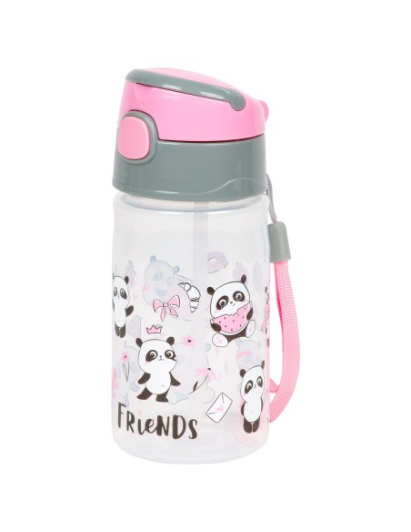 Sticla de apa pentru copii, BackUp Panda BC05, 330ml, fara BPA, 65x65x170mm