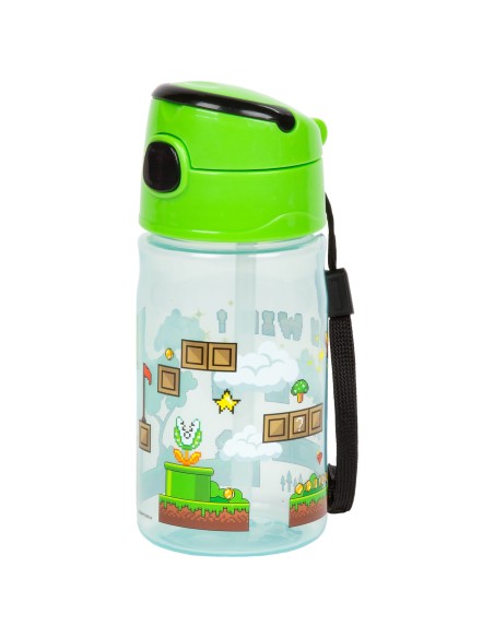 Sticla de apa pentru copii, BackUp Player BC06, 330ml, 65x65x170mm, multicolor