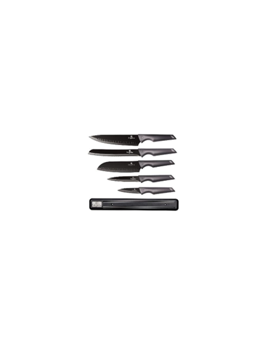 Set cutite, 6 piese, cu sport magnetic, Carbon pro, Berlinger Haus, BH 2701