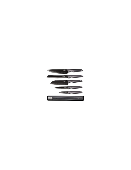 Set cutite, 6 piese, cu sport magnetic, Carbon pro, Berlinger Haus, BH 2701
